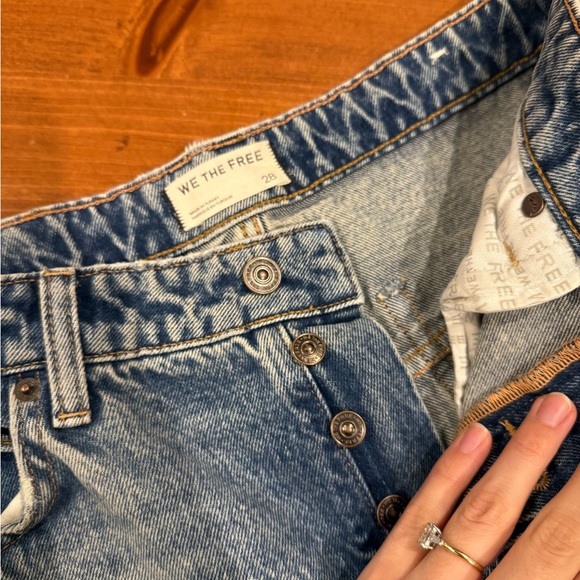 We The Free High Rise Blue Jeans - Picture 2 of 6